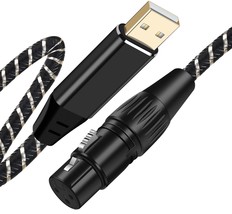 Usb Microphone Cable,Xlr To Usb Cable 16Ft,Xlr Female To Usb Mic Link Co... - $32.96