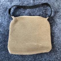 The Sak Knit Handbag Elliott Lucca Crochet Bag Brown Tan Shoulder Boho Purse - £9.97 GBP