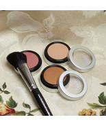 MINERAL PRESSED POWDER CHEEK COLOR BLUSH ROUGE SILKY SOFT SATIN LONG WEA... - $27.37 CAD