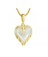 Moonstone Heart 10KT Gold Cremation Jewelry Urn - $827.39 CAD