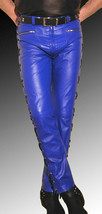 Pantalon De Cuero Jeans Pantalones Calzones Bluf Azul Cuir Hombres S... - £82.30 GBP