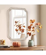 24”x36” Rustic Wood Mirror with Beads, Farmhouse Wall Decor for Bathroom... - $2,379.22 MXN