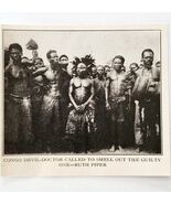 1930 Congo Devil Doctor Shaman St Nicholas Magazine Picture Ruth Piper E91F - €25,60 EUR
