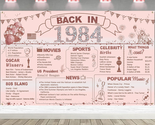Rose Gold 40Th Birthday Party Decorations for Women, Back in 1984 40Th B... - $25.51