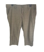 Vintage Aeropostale Brown Plaid Pants Capri Jr Size 13/14 Y2K  Zip legs - $12.83