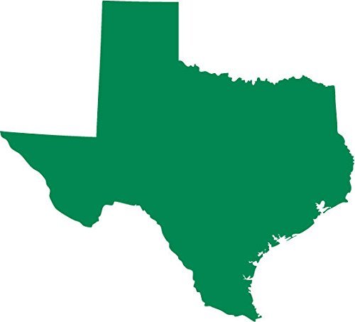 Picniva Green Texas TX map Removable Vinyl Wall Decal Home Dicor 3 inchs... - $2.21