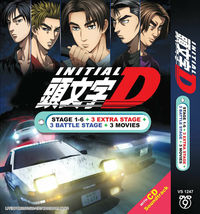 DVD Anime Initial D (Stage 1-6+3 Extra+3 Battle Stage+3 Movie) English Subtitle - £71.86 GBP