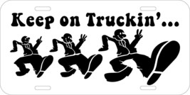 Keep On Trucking Truckin Assorted Colors White Novelty License Plate 1 - £7.16 GBP