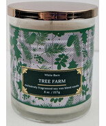 Bath &amp; Body Works TREE FARM Soy Wax Candle Single Wick 8 Oz Seasonal! - $19.79