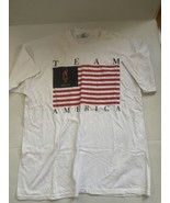 Team Usa Atlanta Olympics 1996 Vtg White Single Stitch Shirt Size XL Han... - £17.68 GBP