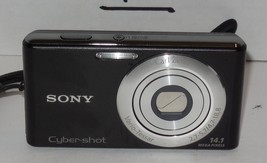 Sony Cyber-shot DSC-W530 14.1 MP Digital Camera Black Tested Works - £152.71 GBP