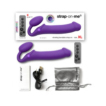 Strap-On-Me Rechargeable Remote-Controlled Silicone Vibrating Bendable P... - $124.85