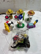 Lot of 8 McDonalds 2000s Snoopy Happy Meal Toys Kids Meal Woodstock Snoopy Toys - £9.11 GBP