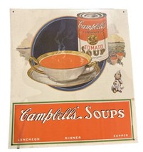 Metal Sign, Campbell’s Soups “Luncheon Dinner Supper” 13 inches by 12 inches - £14.43 GBP