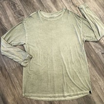 Lululemon Men Ashta Long Sleeve Athletic Tee Desert Olive Sun Wash Shirt Size XL - £24.46 GBP