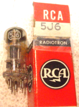 NOS RCA 5J6  Dual Triode 7 Pin Tube Tested TV-10B Gm=  2800 uMhos - £2.21 GBP
