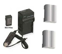TWO 2 BLM-5 SBLM-5 BLM5 Batteries + Charger for Olympus E-5 DSLR Digital... - $29.65