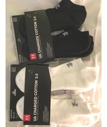 Under Armour No Show Ankle Quarter Crew Socks L M XL Black  White  Gray - $20.34 CAD+