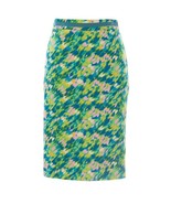 BODEN Green Blue Petal Printed Modern Pencil Skirt Size 2p - €25,25 EUR