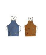 Double Sides Personalized Apron For Women And Men With Leather Cross-Bac... - £27.04 GBP