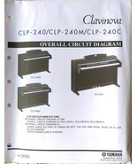 Yamaha CLP-240 240M 240C Digital Piano Original Overall Circuit Diagram ... - €43,00 EUR