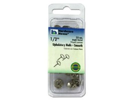 Smooth Texture 1/2&#39;&#39; Inch Bright Nickel Upholstery Nails - £1.04 GBP