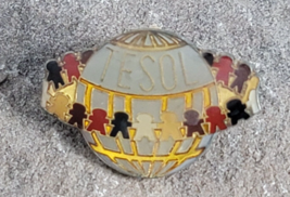 TESOL Teaching English as Foreign Language Global Souvenir Vintage Lapel Hat Pin - $6.99