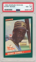 1986 Donruss Rookies Barry Bonds #11 PSA 8 P1310 - $17.47