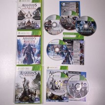 Assassin&#39;s Creed Ezio Trilogy + Rogue + Creed III Lot Of 5 Xbox 360 - £17.40 GBP