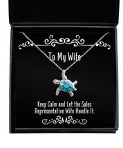 Gag Wife, Keep Calm and Let The Sales Representative Wife Handle It, Che... - £39.30 GBP
