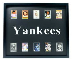 New York Yankees Legends Framed 10 Baseball Card Collage Lot Jeter Mantle Ruth - £167.06 GBP