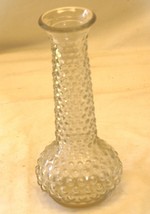 Clear Hobnail Glass Bud Vase E O Brody M2900 USA - £10.31 GBP