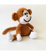 Monkey, plush, stuffed toy. Handmade crochet toy. Animal plushie - $678.46 MXN