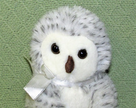 Russ Shining Stars Snowy Owl Stuffed Animal 8" Plush White Spotted Bird 2006 Toy - £8.47 GBP
