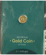Gold coin 24k 999 0.01Gm - $40.00