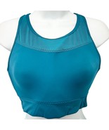 Athleta Deep Water Teal Blue Gigi Racerback Mesh Detail Sports Bra size S - $26.31 CAD