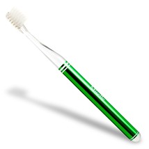 Luxury Toothbrush Crystal Clean Green Miselle Made in Japan - $26.18