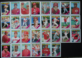 1988 Topps Cincinnati Reds Team Set of 36 Baseball Cards With Traded - $10.00