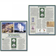 Wyoming Yellowstone National Park 2010 Quarter Dollar Collector Panel wi... - £15.80 GBP