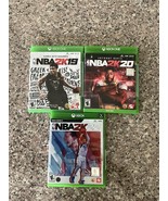 Lot Of 3 Basketball GamesNBA 2K19, 2K20, 2K22 Microsoft Xbox One Sports - $471.06 MXN