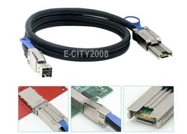 Sff-8088 External Mini Sas To Mini Sas High Density Hd Sff-8644 Data Cable 2M - £34.45 GBP