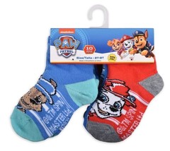 NEW Boy&#39;s Size 2T-3T Paw Patrol Toddler Ankle Socks (10 Pack) Nickelodeo... - $9.59