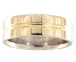 Malo Unisex Wedding band 10kt White Gold 274329 - £223.71 GBP