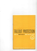 VINTAGE 1961 Fallout Protection Nuclear Attack What To Know Book - £27.08 GBP