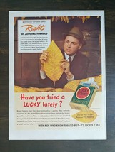Vintage 1939 Lucky Strike Cigarettes Full Page Original Ad - 422 - $6.64