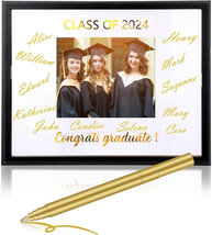2024 Graduation Signature Board Signature Picture Frame with White Mat 12 X 15 I - $28.76