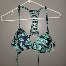 Hot Water M Floral Multi 1 Piece Bikini Halter Swimsuit Top NWOT CUTE - £15.85 GBP