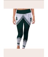 MSU Spartans Women Leggings Small Polyester Spandex Green White - £19.46 GBP