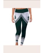 MSU Spartans Women Leggings Small Polyester Spandex Green White - £19.77 GBP