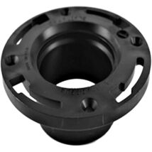 Charlotte Pipe Abs-00800k-0600ha Abs/dwv Closet Flange Hub End, Black, 4... - $32.25 CAD
